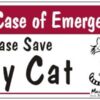 Save My Cat Emergency magnet-Bilingual French and English