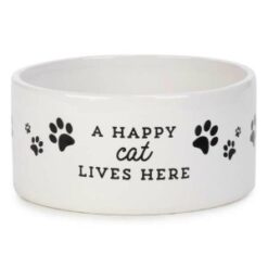 A Happy Cat Lives Here Bowl