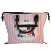 Pink Striped Beagle Purse