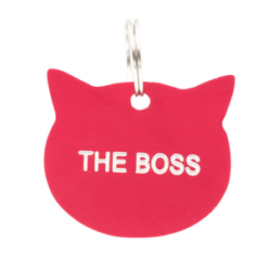 The Boss Cat Collar ID Tag
