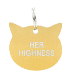 Her Highness Cat Collar ID Tag