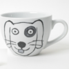 Porcelain Woof Jumbo Dog Mug