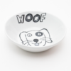 Woof Porcelain Dog Bowl