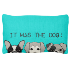 It Was The Dog! Lumbar Pillow
