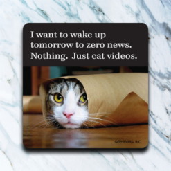 Just Do Cat Videos Coaster Set