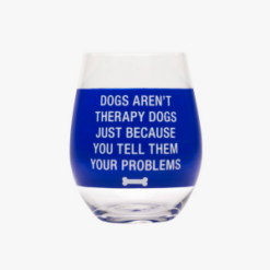 Therapy Dogs Stemless Wine Glass