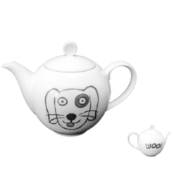 Woof Porcelain Teapot