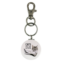 Cats Don't Give A F*ck Keychain