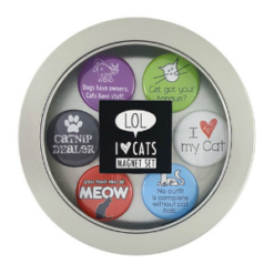Cat Lover Magnet Tin Gift Box Set