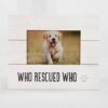 Who Rescued Who Picture Frame