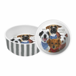 Who Rescued Who Dog Bowl