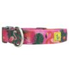 Pink Flamingo Silicone Dog Collar