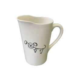 Good Doggy Porcelain Milk Bag Holder