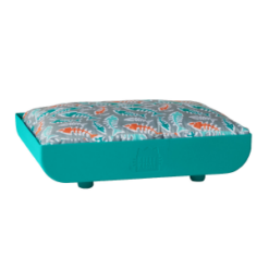Teal cat bed by Kitty Kasas