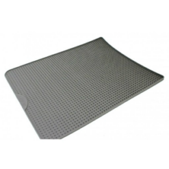 Grey silicone litter mat