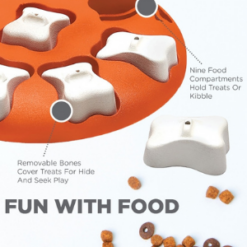 Dog Smart Hide, Seek & Treat Puzzle Game Fun with food
