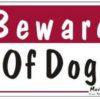 Magnet Beware of Dog Emergency Magnet
