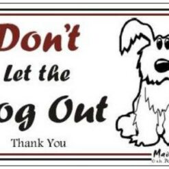 Bilingual Don't let the Dog Out Magnet