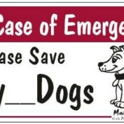 Save My Dogs Emergency Magnet