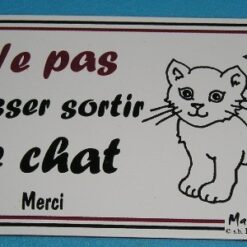 pas sortir le chat11 Emergency Magnet