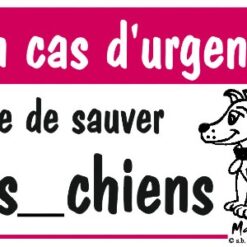 sauver mes chiens1 Emergency Magnet