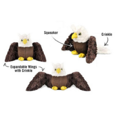 Features of the Eagle from the Fetching Flock Dog Toy Collection