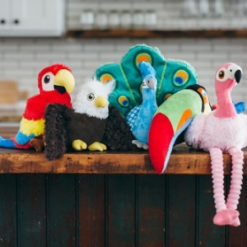 All the toys in the Fetching Flock Plush Toy Collection