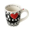 I Love My Cat 28oz Jumbo Mug with red heart