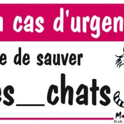 sauver mes chats1 Emergency Magnet