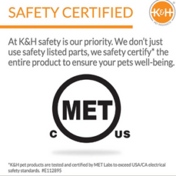 Thermal Heated Bowl by K & H temperature Safety Certification
