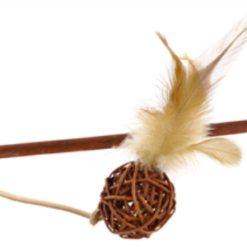 Removable wand toy for globe scratcher by Finn & Winston