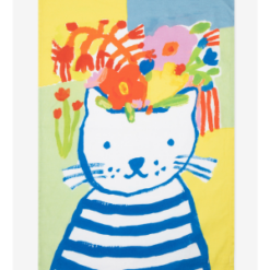 Blue Cat Tea Towel