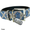 Mariners Cross Light Blue Crystal Dog Collar by Jacqueline Kent