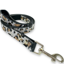 Wild Leopard Silver Leash by Jacqueline Kent
