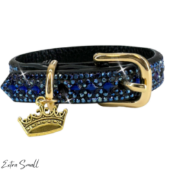 Extra-Small Lush Blue Crystal Collar by Jacqueline Kent