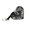 Black Flower Power Purse Charm by Jacqueline Kent