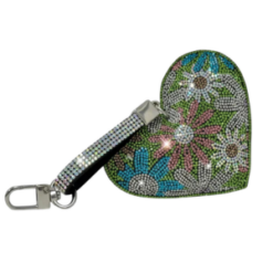 Green Flower Power Purse Charm by Jacqueline Kent