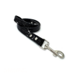 Black Flower Power Leash by Jacqueline Kent