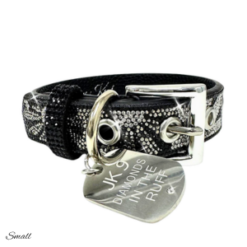 Alternative view of Black Flower Power Dog Collar by Jacqueline Kent