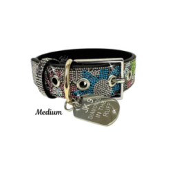Alternative view of Hematite Flower Power Dog Collar by Jacqueline Kent