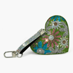 Green Flower Power Purse Charm by Jacqueline Kent