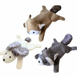 foufouDog Hide ‘n Seek Stuffless Crinkle Toys – Fox, Bunny & Raccoon