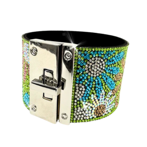 Hematite Flower Power Cuff by Jacqueline Kent