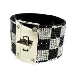 Checkmate Diamond Cuff by Jacqueline Kent