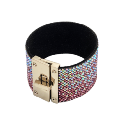 Jacqueline Kent Pink Ombre Cuff with Silver Turn