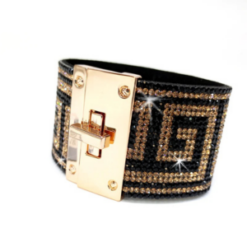 Famous Key Designer Crystal Cuff by Jacqueline Kent