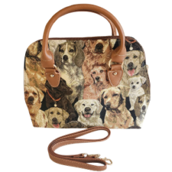 Dog Tapestry Convertible Handbag