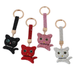 Glitter Cat Keychains