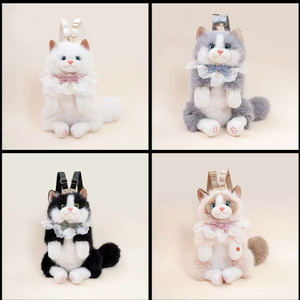 Plush Cat Shaped Backpack